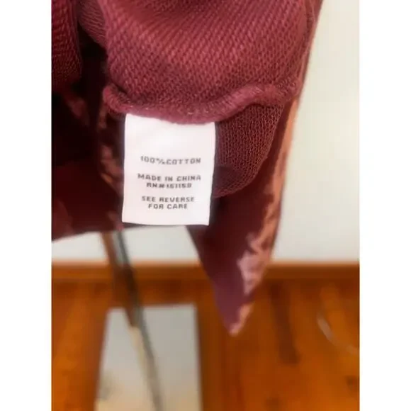 100% Cotton Wildberry Tie-dyed Cropped Cowl Neck Sweatshirt - Picture 6 of 9